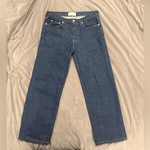 Everlane loose straight dark wash jeans